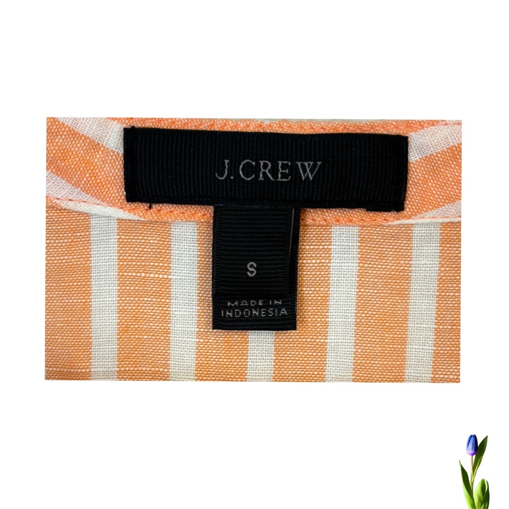 J. Crew Orange and Pink Striped Cover up tunic Size S - Picture 6 of 6